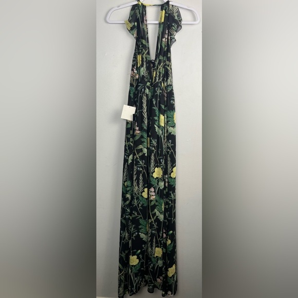 NWT Leaf Your Mark Black Floral Print Maxi Dress size xs - Picture 10 of 10